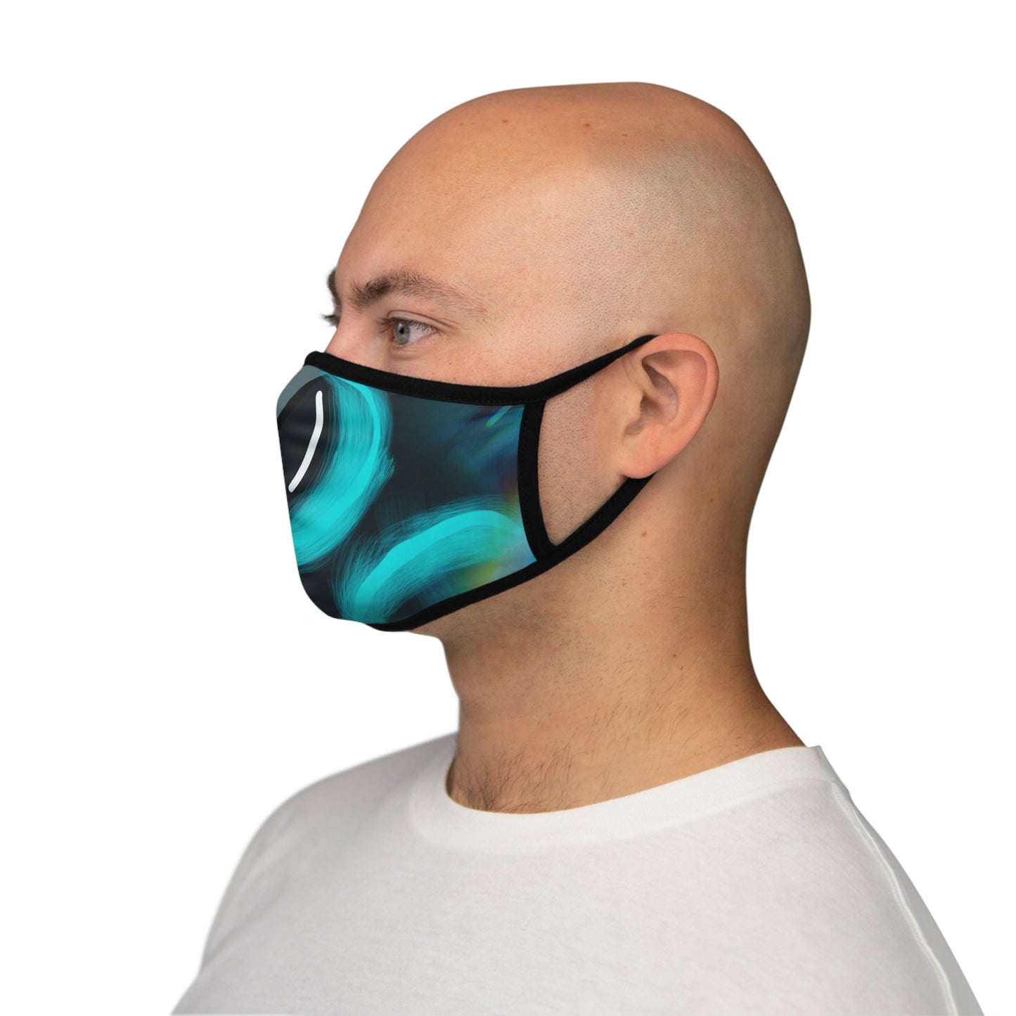 Fitted Hatsune Miku Polyester Face Mask