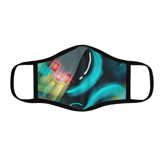 Fitted Hatsune Miku Polyester Face Mask